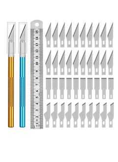 Y&D Upgrade Precision Carving Craft Knife Hobby Kit,Utility with 40 Spare Blades for Art, Scrapbooking,Stencil  - Image 1