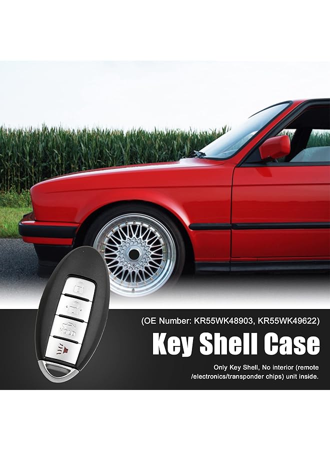 يو إكس سيل حافظة جهاز التحكم عن بعد بأربعة أزرار غير مقطوعة Kr55Wk48903 لنيسان ألتيما (2007-2012) ماكسيما (2010-2012) - Image 2