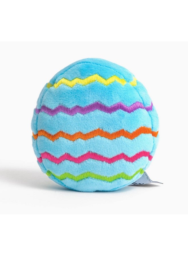 Midlee Plush Easter Egg Dog Toy- Blue (Small) - Image 1