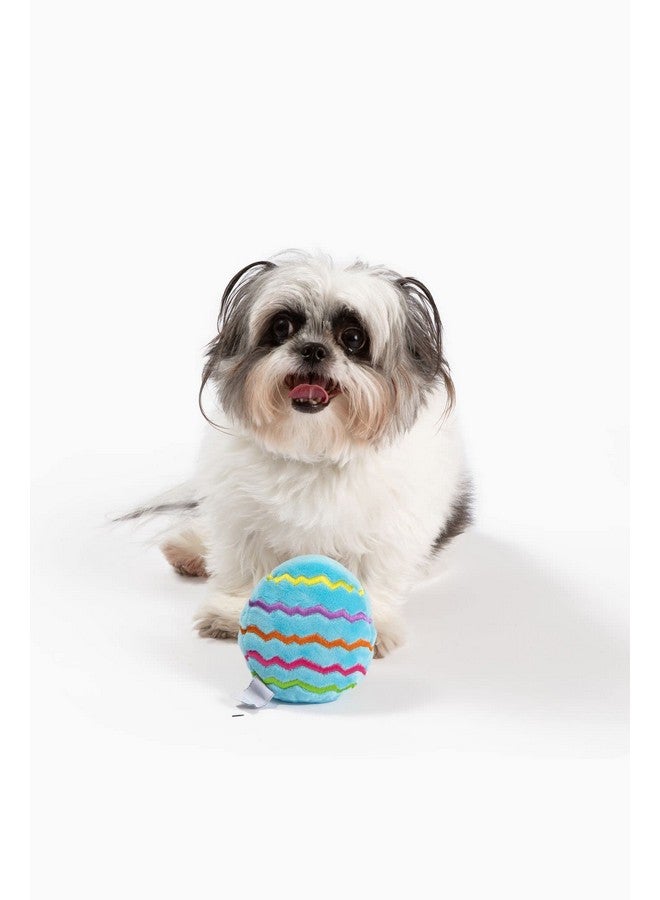 Midlee Plush Easter Egg Dog Toy- Blue (Small) - Image 4