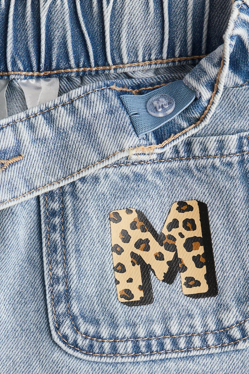 H&M Print-motif denim skirt