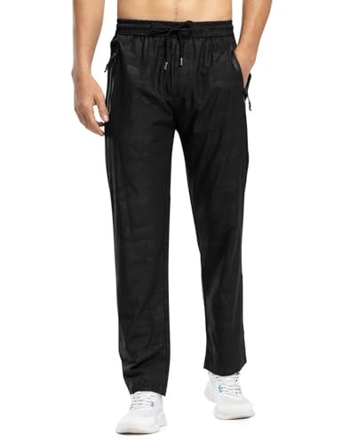 TBMPOY Men's Travel Hiking Pants Lightweight Athletic Pant Quick Dry Windbreaker Fishing Running Active Jogger Camo XL - Image 2