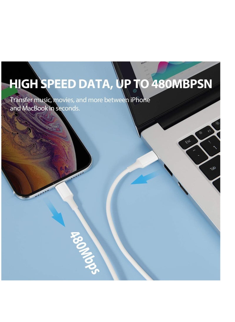 Raxoom USB C to Lightning Cable 2Pack 3FT [Apple MFi Certified] iPhone 11 Lightning to USB-C Fast Charging Cable Compatible iPhone 12 11/11 Pro/11 Pro Max/X/XS/XR/XS Max/8/8 Plus, Supports Power Delivery - Image 2