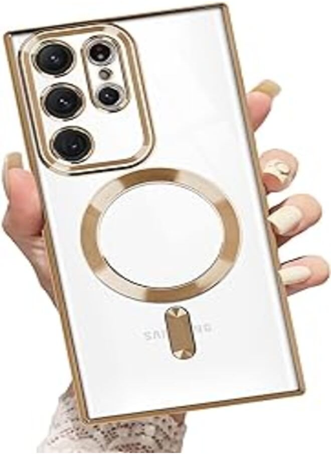 Next Next store Magnetic Case Compatible with Galaxy Note 20 Ultra [Support Magsafe Charger] Wireless Anti-Scratch Shockproof Full Camera Protection Cover for Samsung Galaxy Note 20 Ultra (Rose Gold) 