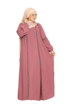 Abaya, robe, fitted with a cat, 3 pieces, material is crepe, size is free size, can be worn up to 90 kilos for women - pzsku/Z4945BAB8F2E586D1F3E4Z/45/_/1736510701/7b3f9801-0703-4d5c-a512-a89d6cfef84b