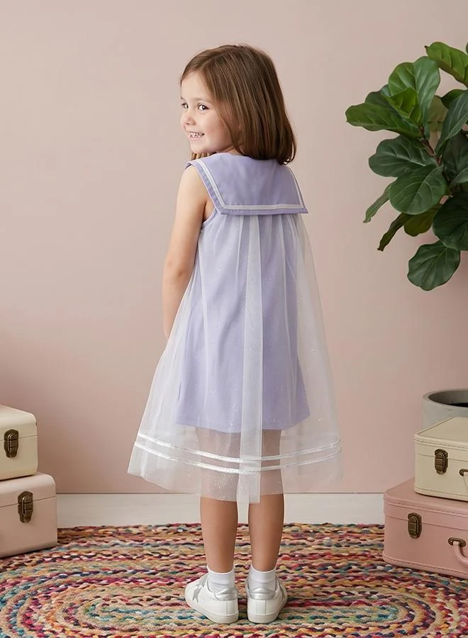 أطفال وأكثر Babies & More Toddler Girls Purple Sleeveless Dress