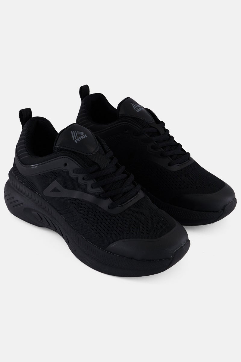 RBX Men Live Life Active Lace Up Running Shoes, Black  - Image 1