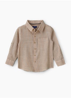 JAM Boys Woven Cotton Striped Shirt  - Image 1