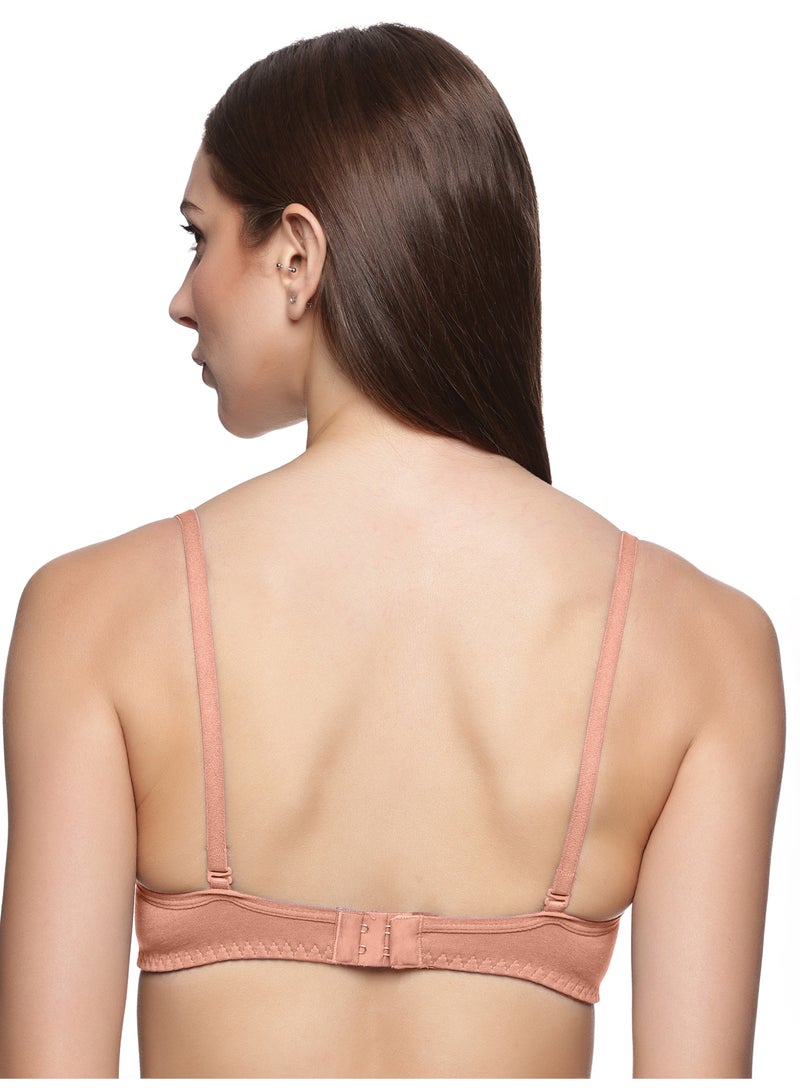 تينز لايفستايل حمالة صدر بدون حمالات مصنوعة من القطن المشط المبطن بدون أسلاك مع حزام دعم فائق الإمساك مع حزام قابل للفصل - Image 3