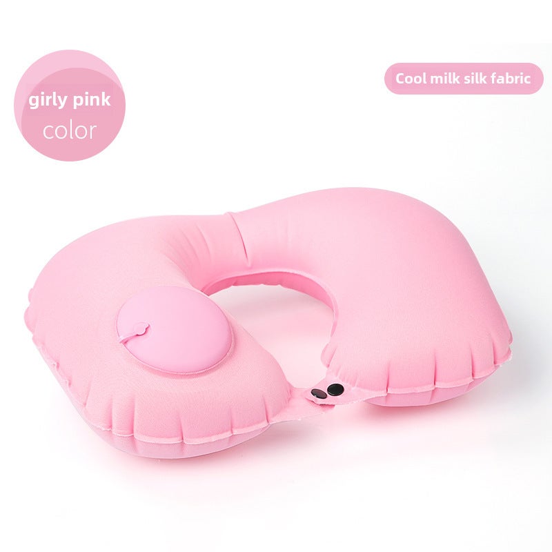 Portable Inflatable U-Shaped Pillow for Travel 