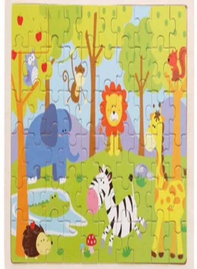 60 Pieces Wooden Puzzle