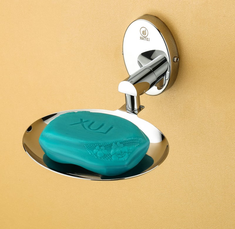 iSTAR 304 Corrosion-Free Stainless Steel Anti Rust Soap Holder Soap Stand Bathroom Soap Stand/Bathroom Accessories Silver (Pack of 1) - Image 4