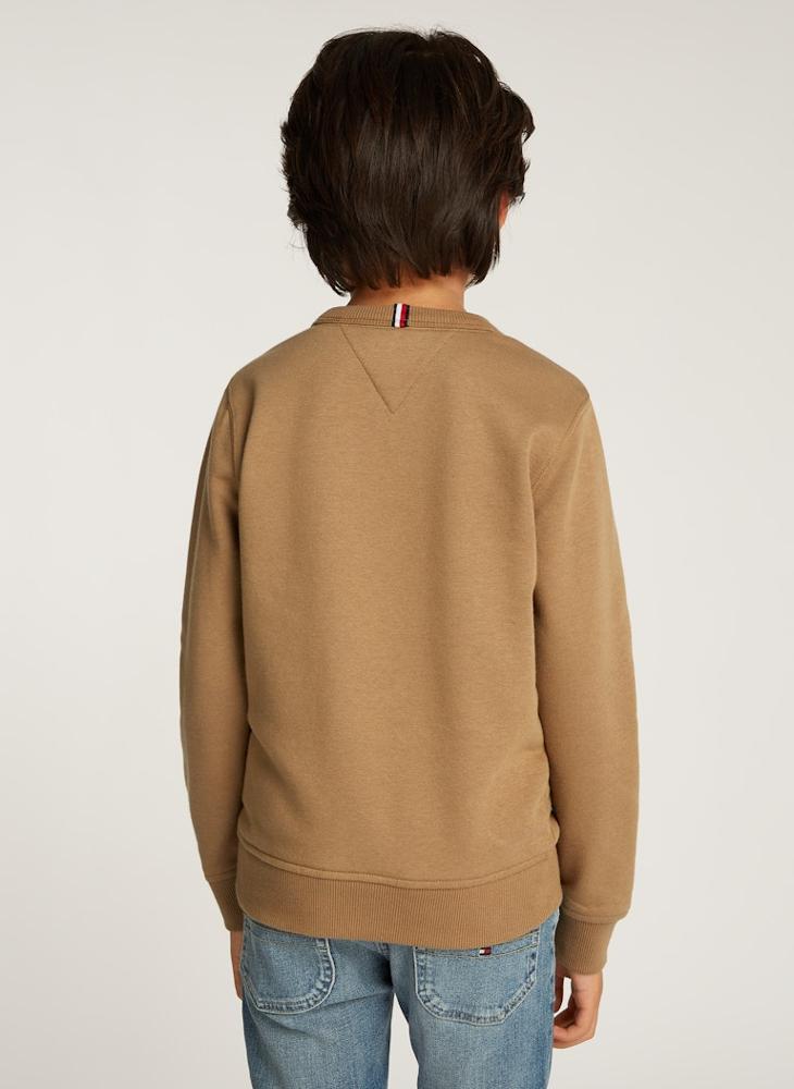 TOMMY HILFIGER Youth Monotype 1985 Logo Label Sweatshirt  - Image 2