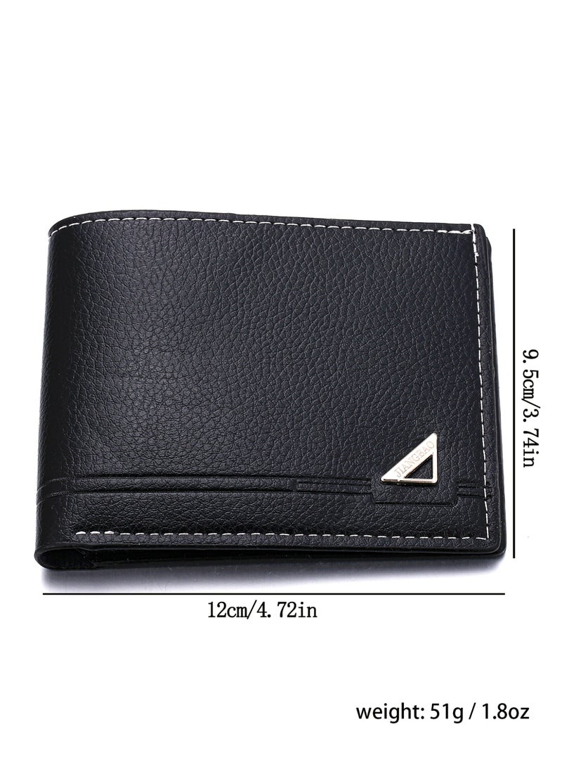 جنيفا أسود هادئ جو الرجال بو الجلود ووتش مجموعة ، مع محفظة الأزياء والمجوهرات ، هدية مثالية لعيد ميلاده - Image 2