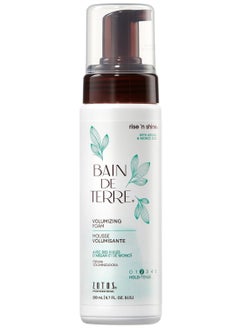 Bain de Terre Bain de Terre Rise N' Shine Volumizing Foam, Lightweight Medium Hold & Volume with Argan & Monoi Oils, Paraben-Free, Color-Safe, Vegan, 6.7 Fl Oz  - Image 1