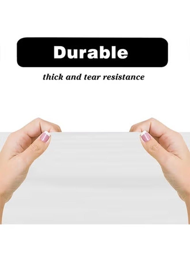 onepiece8 4 Pack 137 x 274cm Disposable Tablecloths, White Plastic Waterproof Table Cloths  for Indoor/Outdoor Parties Birthdays Weddings Anniversary - Image 3