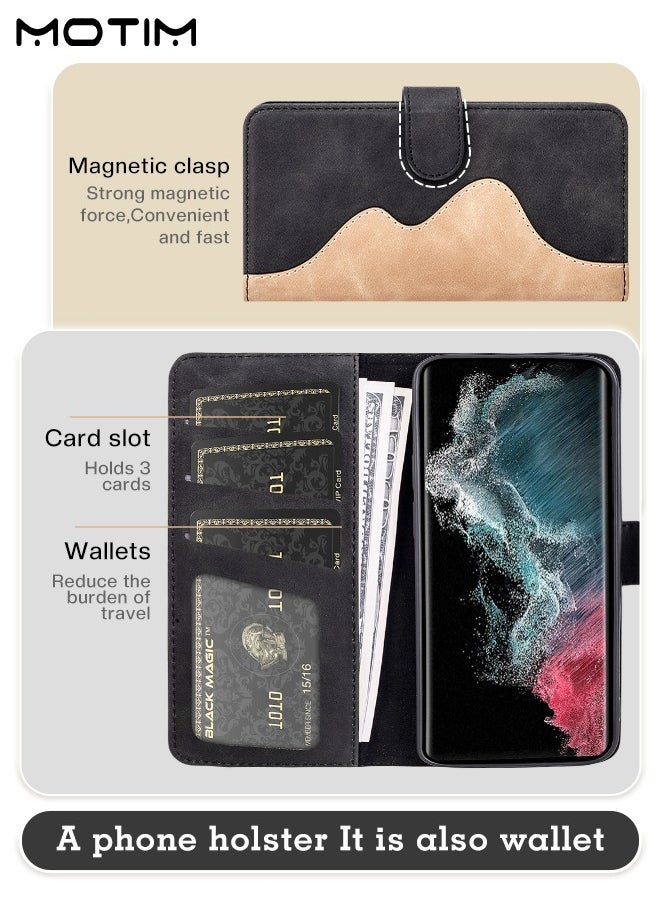 Motim Samsung S23 Ultra Case Wallet Case, Flip Leather S23 Ultra Phone Case, Shockproof Protective Kickstand, Magnetic Detachable with Wallet Card Holder Pocket for Samsung S23 Ultra Cover  - Image 2