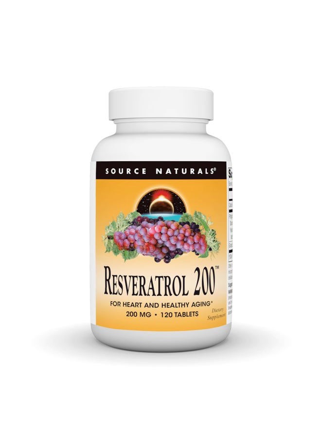 Source Naturals Resveratrol 200™ 200 mg 120 Tablet - Image 1