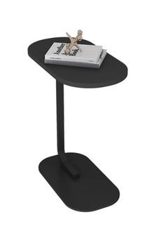 XiuWoo C Shaped End Table, Side Table for Couch and Bed, Small Side Table, TV Tray Table for Small Spaces, Living Room, Bedroom, Rustic Snack Table 45*30*63CM  - Image 2