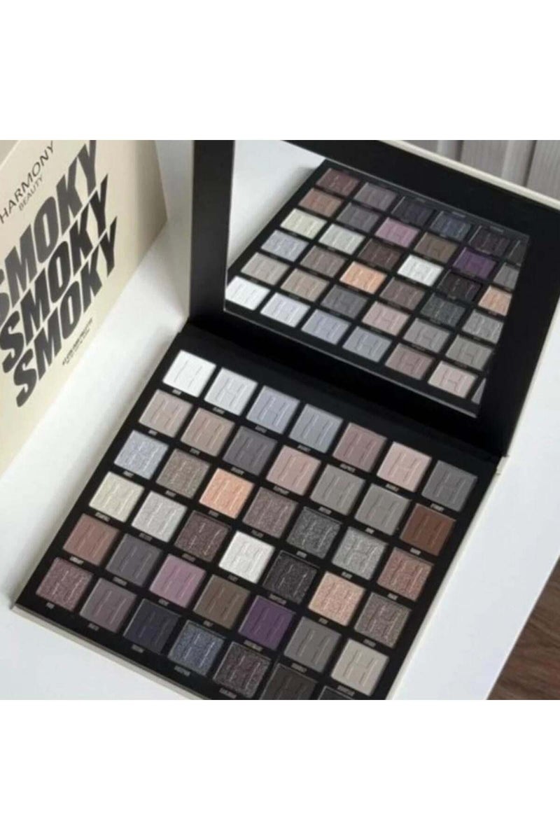 Harmony Beauty Smoky Eyeshadow Palette, 42 Colors - Image 2