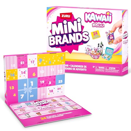 Mini Brands Kawaii Advent Calendar by ZURU Collectible Seaonal Toys for Girls - Image 1