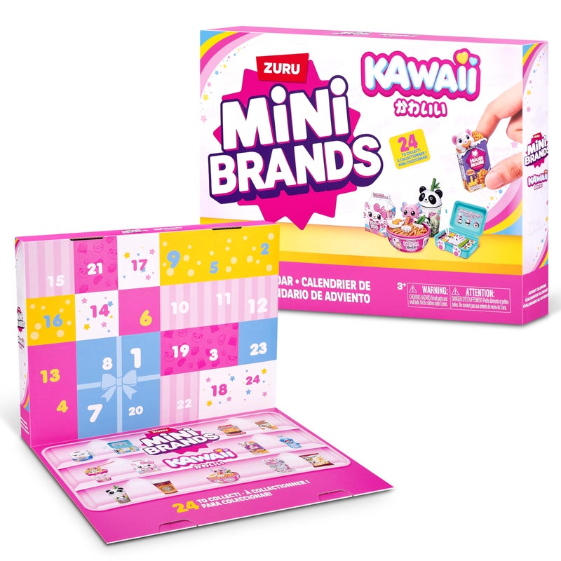 Mini Brands Kawaii Advent Calendar by ZURU Collectible Seaonal Toys for Girls - Image 2