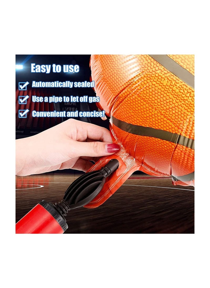 Excefore Balloon Party Supplies, Basketball Theme Birthday Balloons Aluminum Foil by, 18 Inch for Birthday World Game Sports Basketball Theme Party Decoration 6 Pcs - Image 2