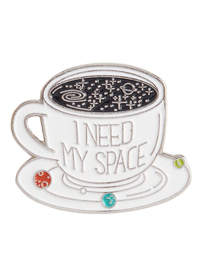 NIBEMINENT Enamel Coffee Cup Coat Jacket Denim Brooch  - Image 1