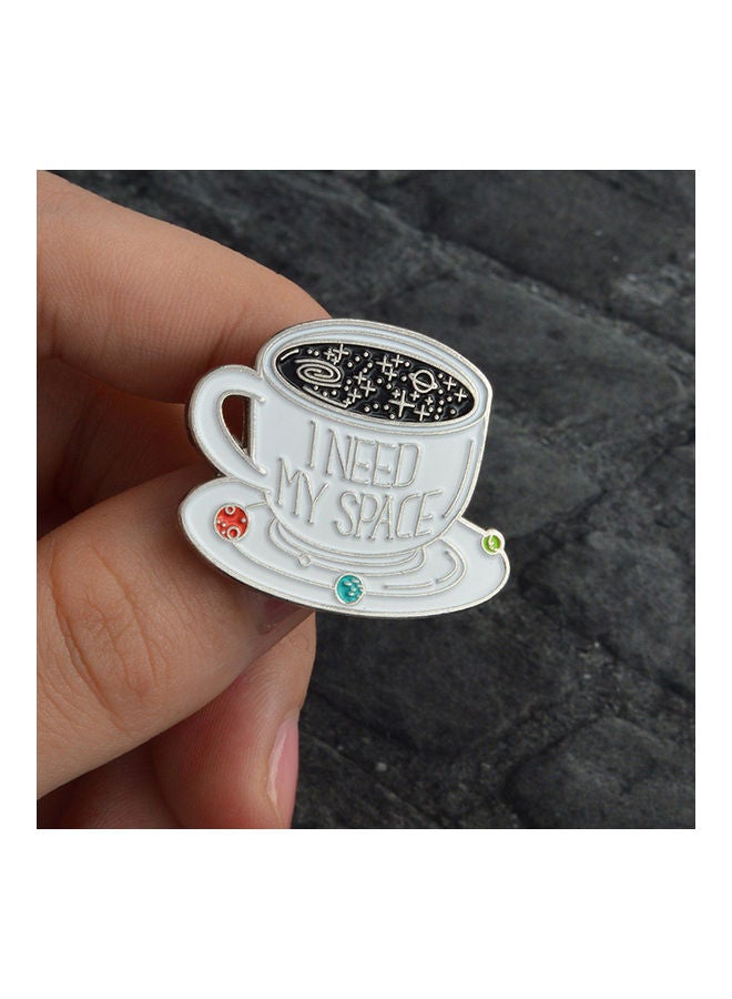 NIBEMINENT Enamel Coffee Cup Coat Jacket Denim Brooch  - Image 3