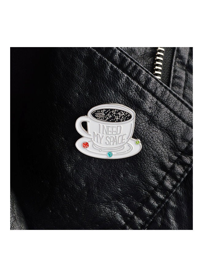 NIBEMINENT Enamel Coffee Cup Coat Jacket Denim Brooch  - Image 5