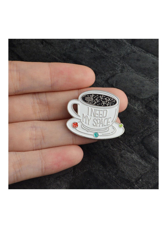 NIBEMINENT Enamel Coffee Cup Coat Jacket Denim Brooch  - Image 4