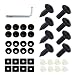gunhunt 8 PCS License Plate Screws Kit M6 Stainless Steel Bolts American Standard License Plate Fasteners Black Phillips Screws Replacements Universal for Most Cars Trucks and Vans Black - Image 2