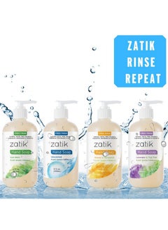 zatik Zatik Naturals - Liquid Hand Soap, Unscented Moisturizing Handwash, 12 oz (Pack of 1)  - Image 4