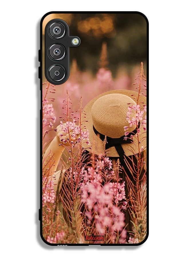 Tolwak Samsung Galaxy A16 5G Protective Case Cover Hat Girl In Flowers - Image 1