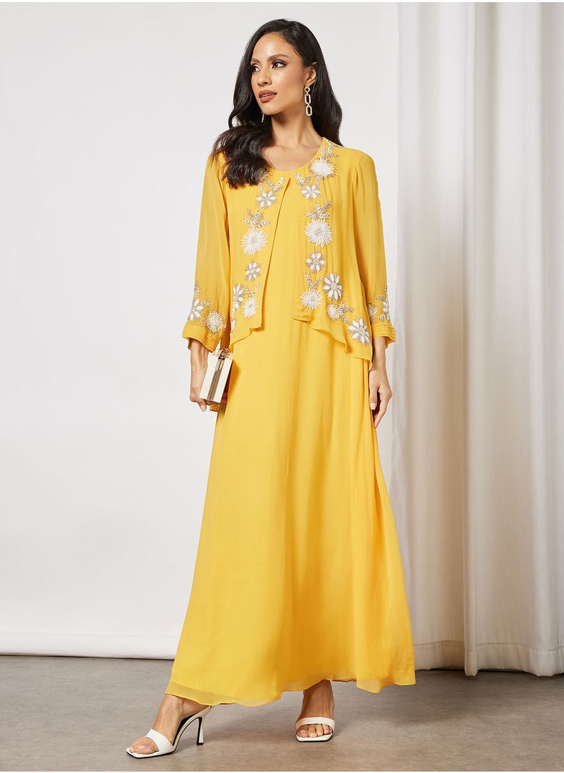 Hand Embroidered Kaftan