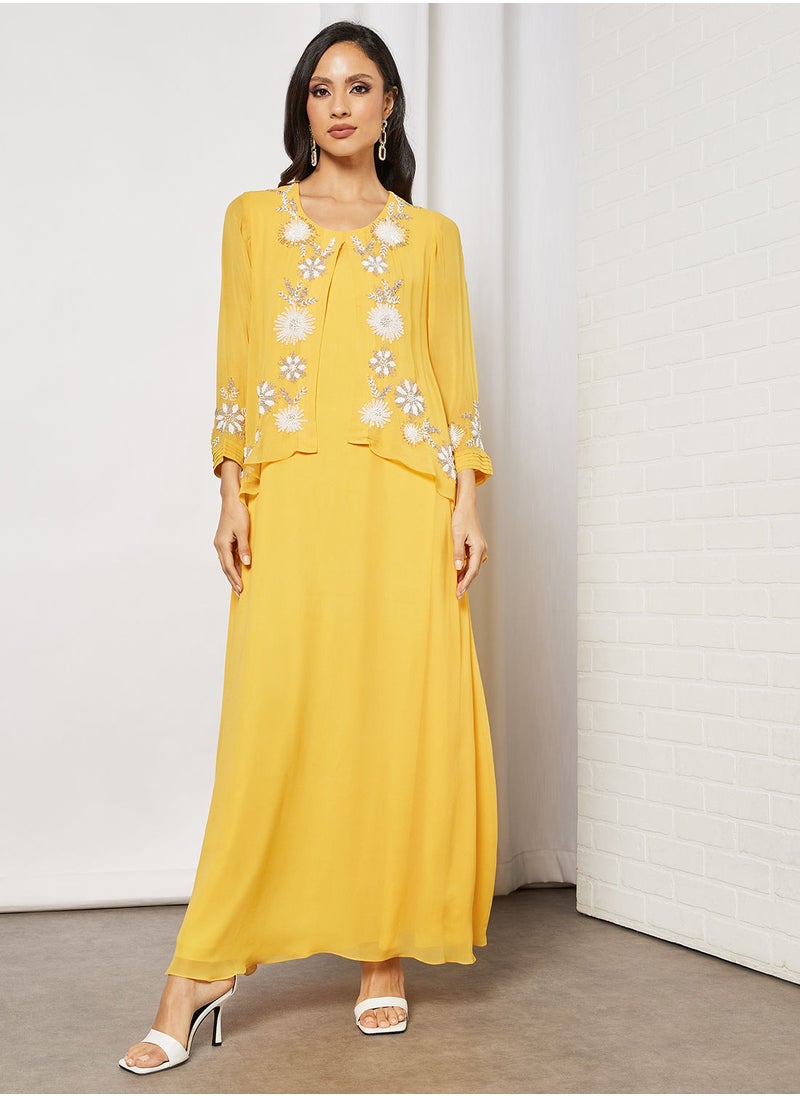 Hand Embroidered Kaftan