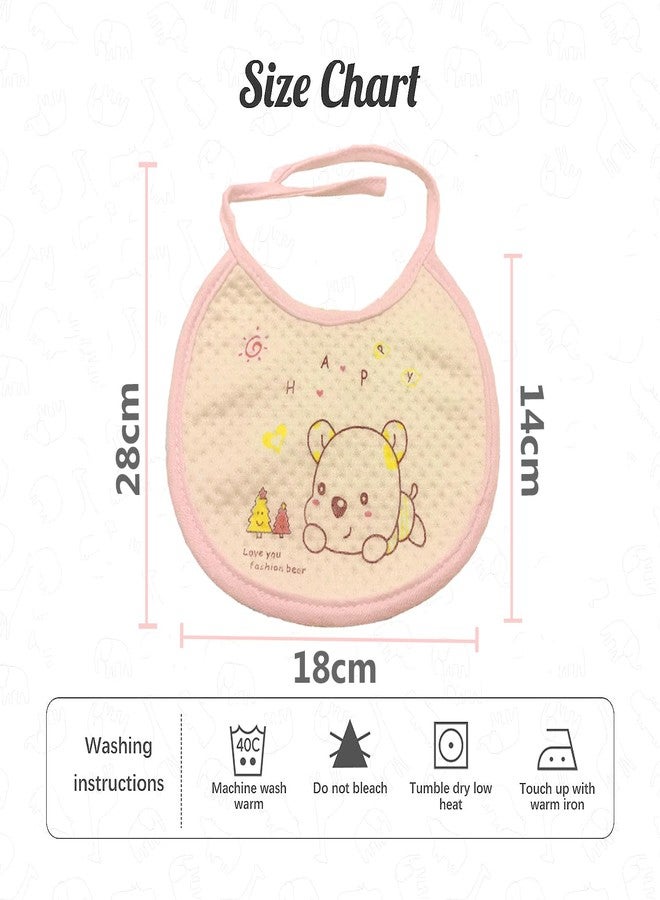 COOL INDIANS Stylish Combo Baby Winter Cap & Baby Bibs | New Born Baby Kid's Cap | Cotton Baby Bibs/Baby Apron with Titch Button I Woolen Cap for Kid's Boy's & Girl's (0-3 Months, LPINK Beige) - Image 5
