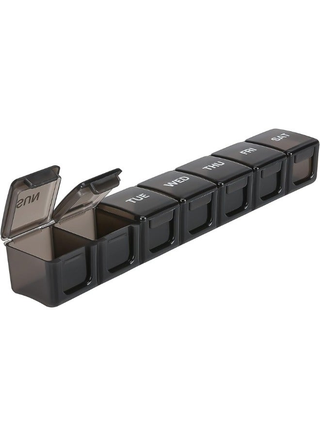 Zaid Extra Large Weekly Pill Organizer, Weekly Pill Box, 7 Day Pill Case, Oversize Daily Medicine Pill Dispenser, Daily Pill Cases for Pills/Vitamin/Fish Oil/Supplements - Image 1