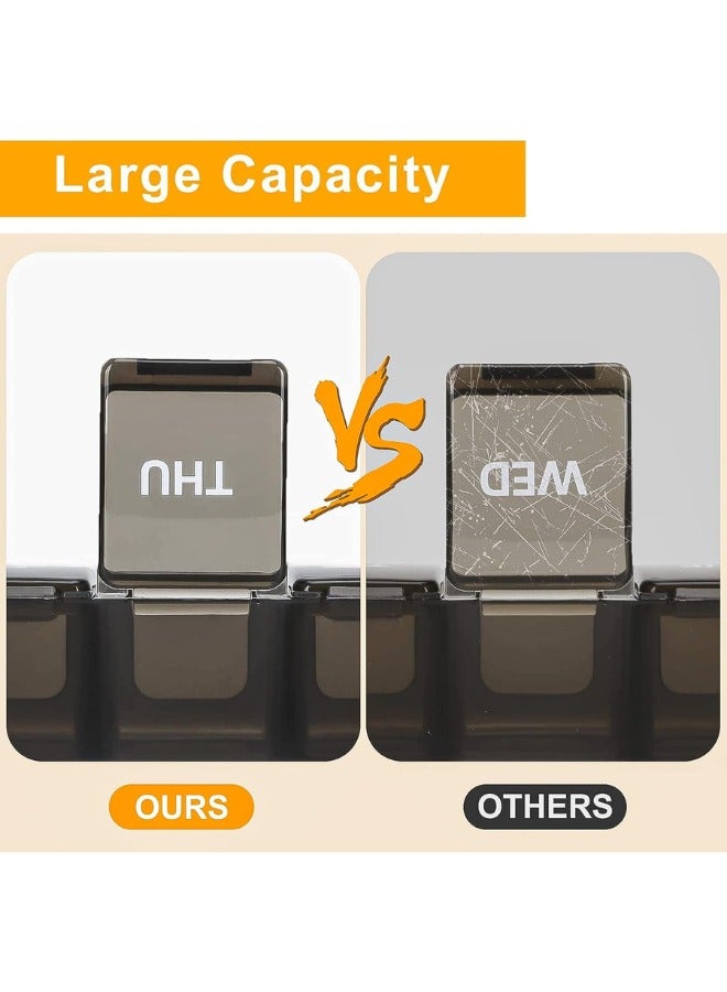 Zaid Extra Large Weekly Pill Organizer, Weekly Pill Box, 7 Day Pill Case, Oversize Daily Medicine Pill Dispenser, Daily Pill Cases for Pills/Vitamin/Fish Oil/Supplements - Image 4