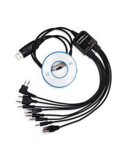 Multi-functional USB Walkie Talkie Programming Cable with CD Baofeng UV5R UV82 for Tyt Kenwood Motorola Yaesu Hyt Radio