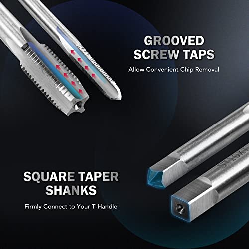 Orion Motor Tech Thread Repair Kit, SAE and Metric Helicoil Repair Kit with HSS Drill Bits Inserts Taps Break Off Tools, Rethreading Tools in 1/4" 5/16" 3/8" 7/16" 1/2" & M5 M6 M8 M10 M12 Sizes - Image 3