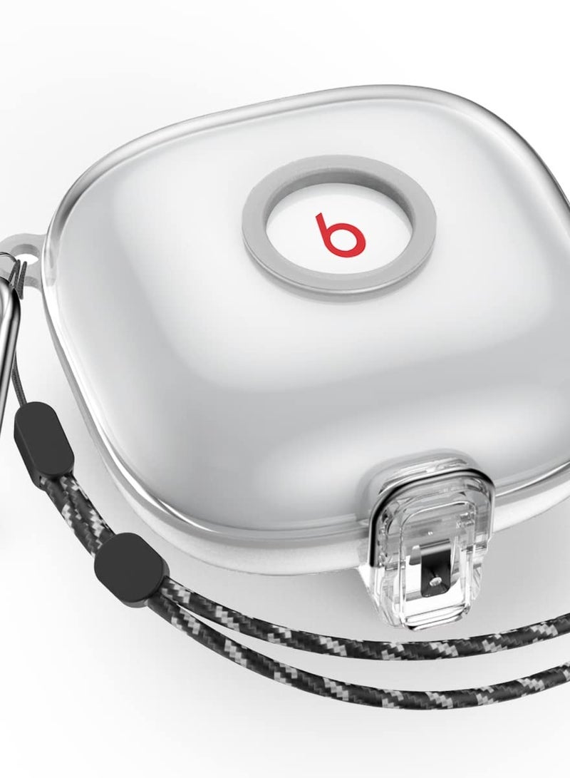 Durable Lockable Case for Beats Fit Pro with Full Protection Silicone Cover and Keychain Accessories - Image 1