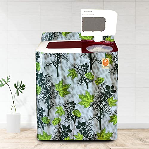 KANUSHI Industries® Black box Design Top Load Semi Automatic Washing Machine Cover (Suitable For 6 Kg, 6.5 kg, 7 kg, 7.5 kg) (VAR2-WASMAC-BLACK-BOX-SEMI-01) (VAR2-WASMAC-GREEN-SHUB-SEMI-01) - Image 5