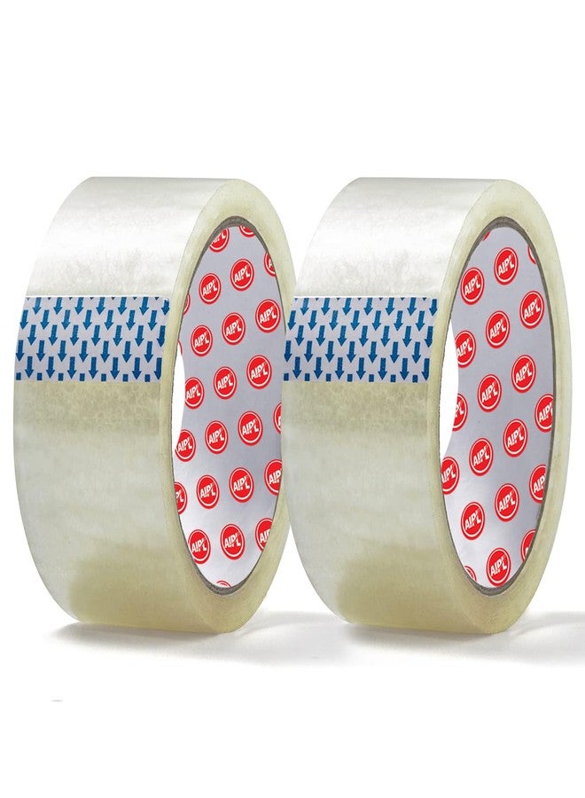 AIPL BOPP Packaging Clear Tape - 48MM x 50 Meter| Pack of 2 | for Packaging Decorating and DIY works - Image 1