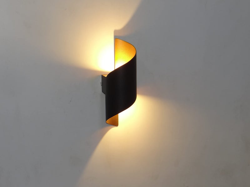 FILLISKA® 10 Watt LED Luxurious BlackGold Indoor/Outdoor UP Down Wall Light, Warm White, IP-65 Rainproof & Shockproof Alluminium Body - Image 5