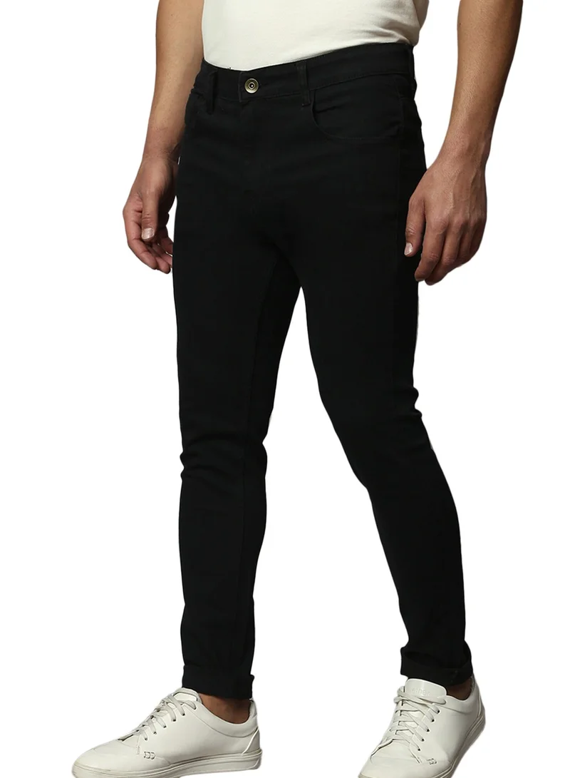 Dennis Lingo  Slim Fit Black Men's Jeans with Button & Zip Closure for Men | Best Price UAE