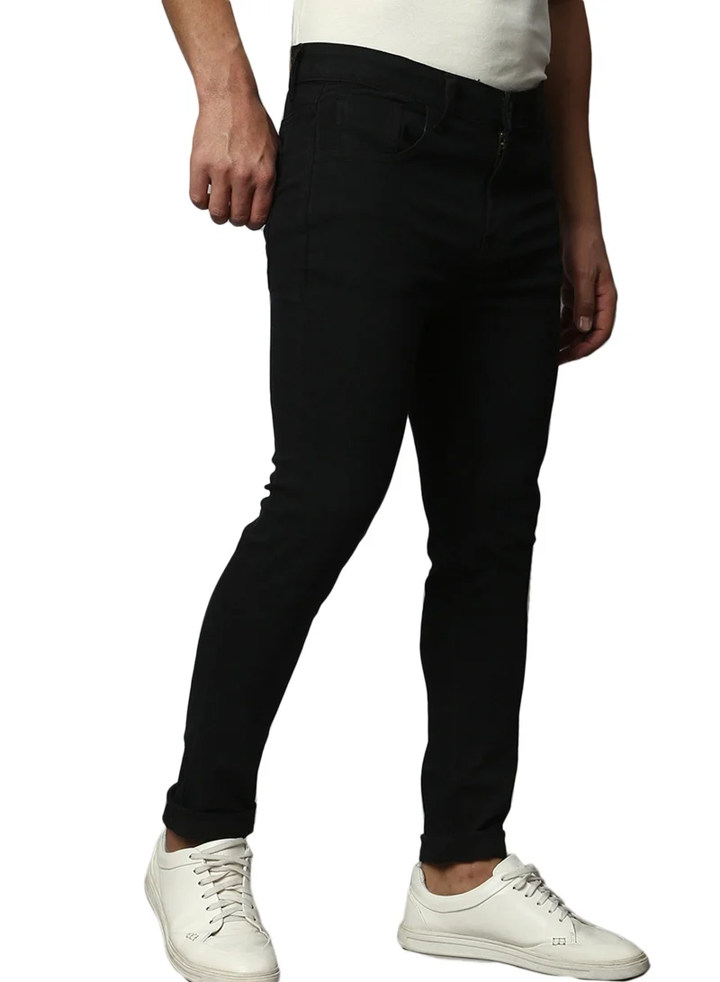 Dennis Lingo  Slim Fit Black Men's Jeans with Button & Zip Closure for Men | Best Price UAE