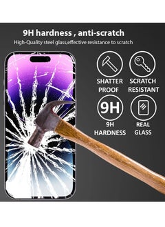Houmt iPhone 14 Pro Screen Protector 9D Tempered Glass 9H Hardness HD Clear Case-friendly Shatterproof Protection 6.1 inch  - Image 5