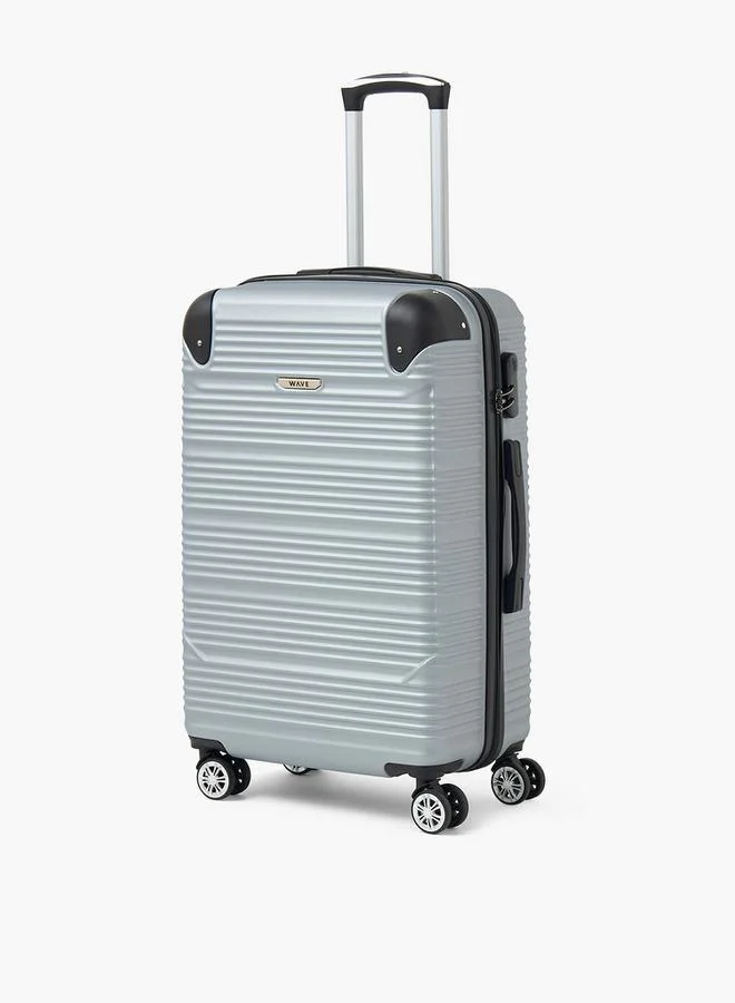 وايف Textured Hardcase Luggage Trolley With Retractable Handle - 28 Inches Check-In Bag