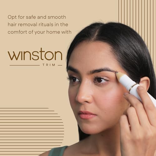 Winston Rechargeable Electric Eyebrow Trimmer for Women - 90 Min | Multi-Grooming Trimmer for Eyebrow, Upper Lips and Nose & Ear Hair with 3D Cutting Technology - 1-Year Warranty - Image 2